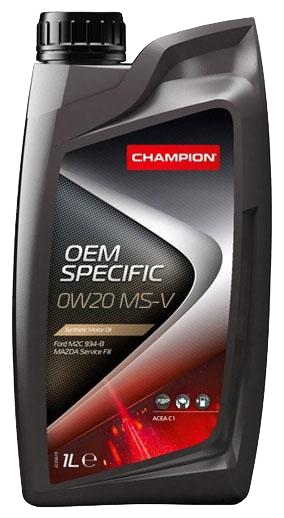 Моторное масло Champion OEM Specific 0W20 MS-V, 1л (CHAMPION: 8229374)